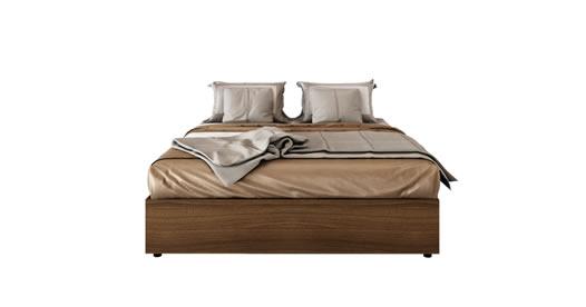 Natello 160 cm Headless Wooden Bed Frame